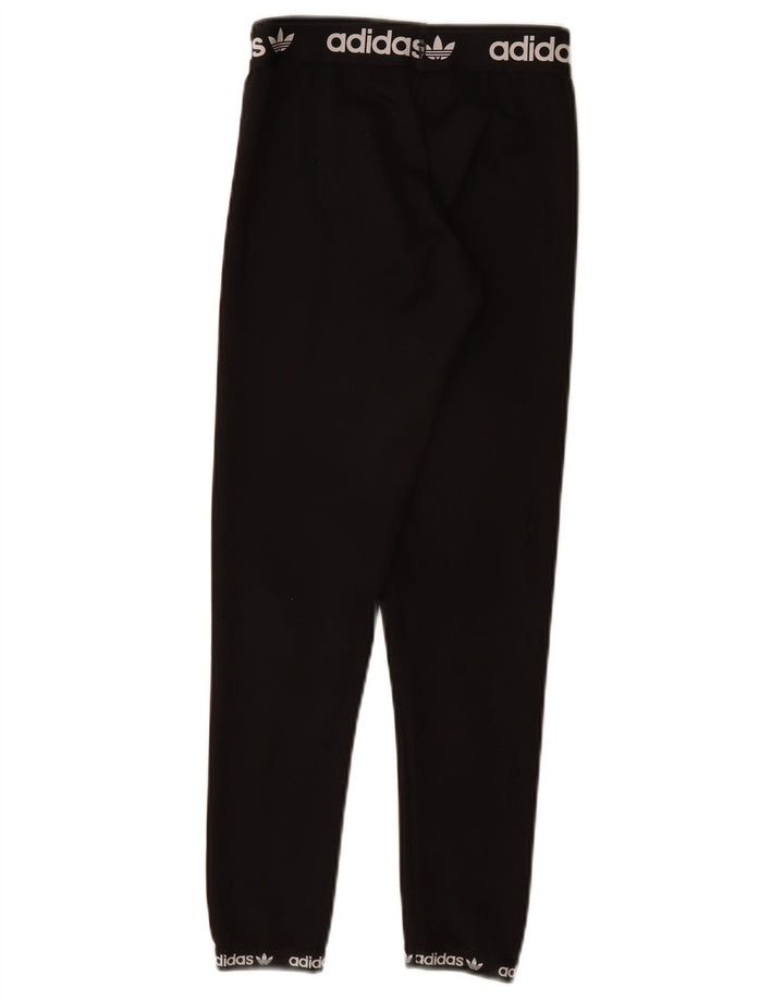 Adidas Mädchen-Grafik-Leggings, 11–12 Jahre, schwarzes Polyester