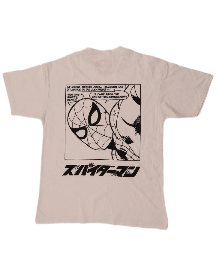 Pull & Bear Herren Marvel Graphic T-Shirt Top Mittelweiß