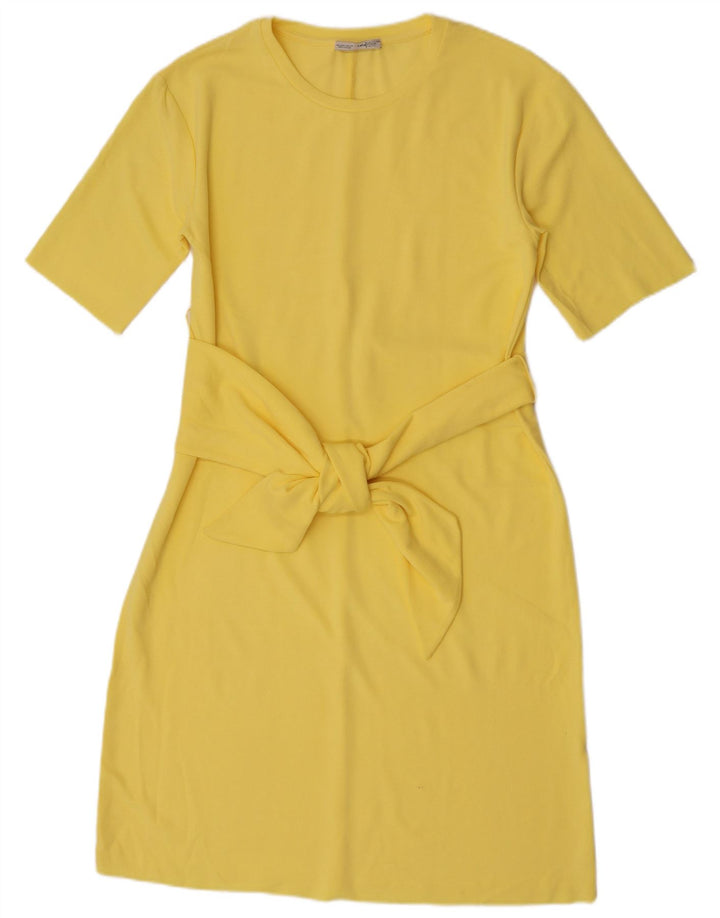 Zara Damen Etuikleid UK 10 Small Gelb