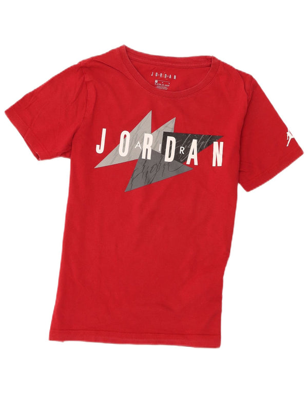 Jordan T-Shirt mit Grafik für Jungen, 12–13 Jahre, Größe L, aus roter Baumwolle