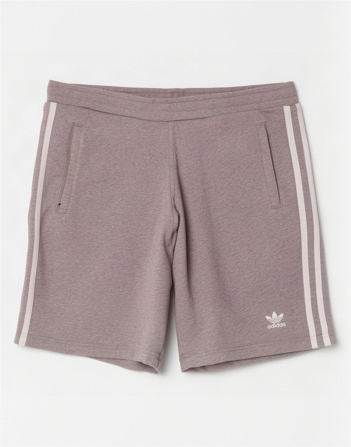 Adidas Herren Sportshorts mittelgraue Baumwolle