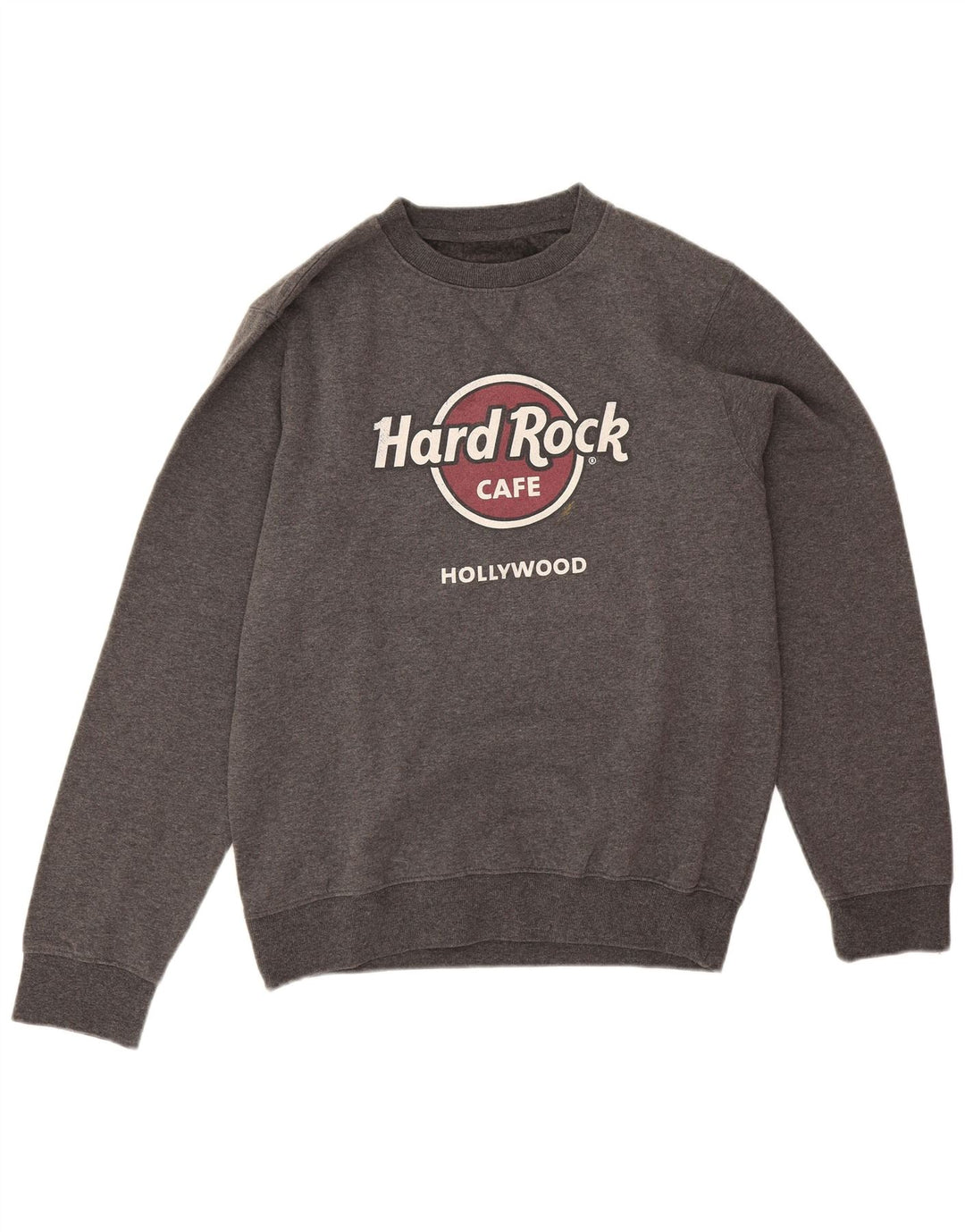 Hard Rock Cafe Herren-Sweatshirt mit Hollywood-Grafik, Mittelgrau meliert
