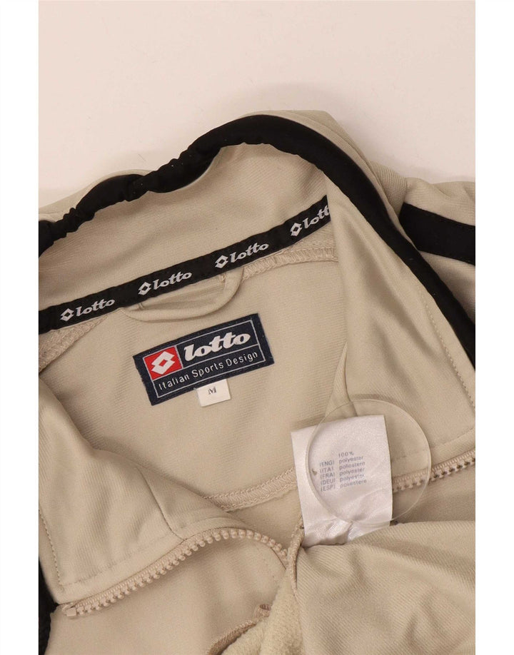 Lotto Herren-Trainingsanzug, Jacke, Mittelbeige, Farbblock, Polyester