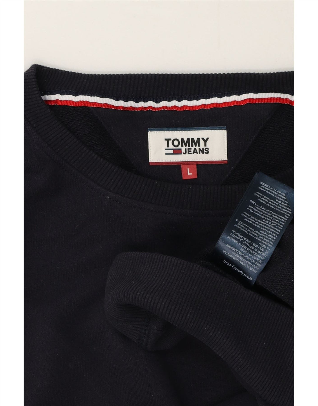 Tommy Hilfiger Herren-Sweatshirt-Pullover, groß, marineblau, Baumwolle