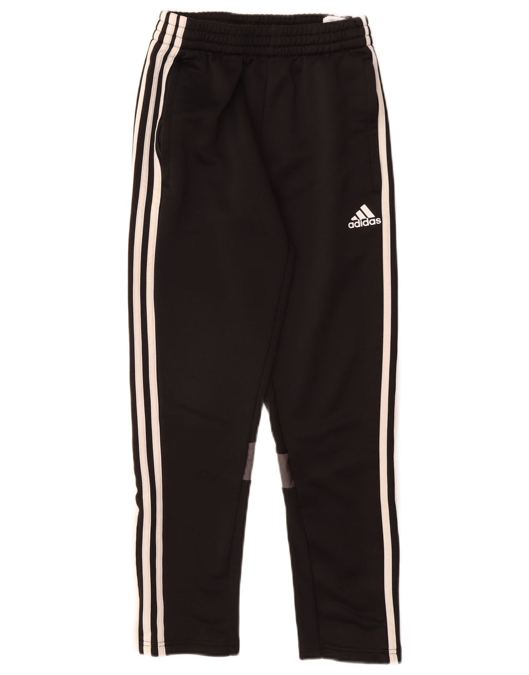 ADIDAS Boys Tracksuit Trousers 11-12 Years  Black Polyester