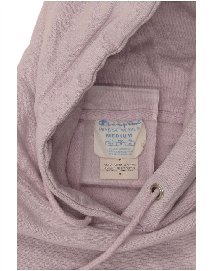 CHAMPION Damen Kapuzenpullover UK 14 Medium Lila Baumwolle