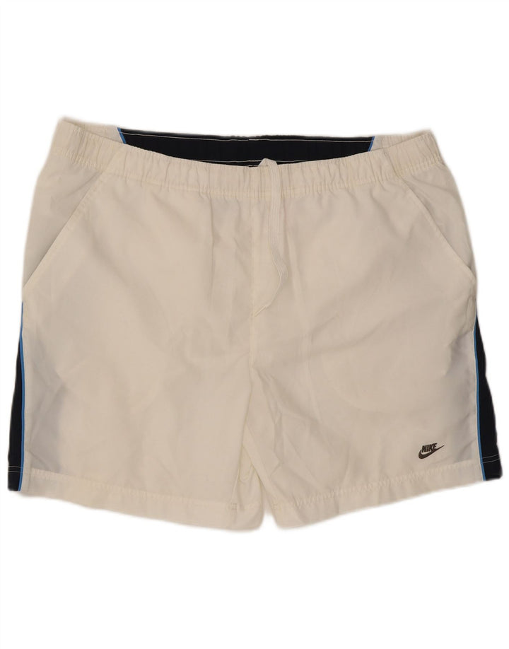 Nike Herren Badeshorts XL Weißes Colourblock Polyester