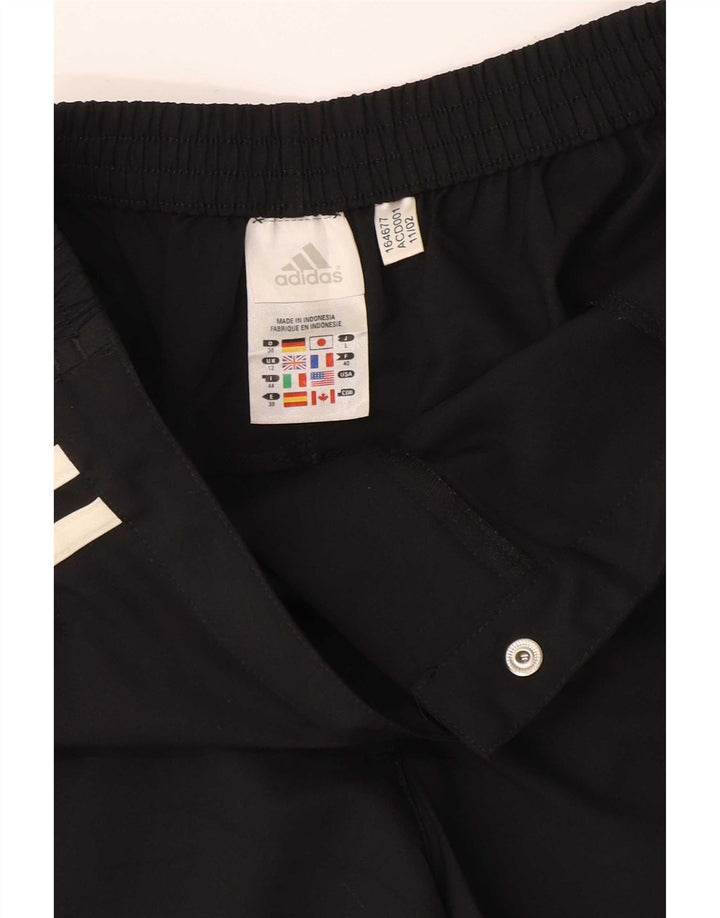 Adidas Damen Climalite Casual Shorts UK 12 Medium W28 Schwarz Polyester