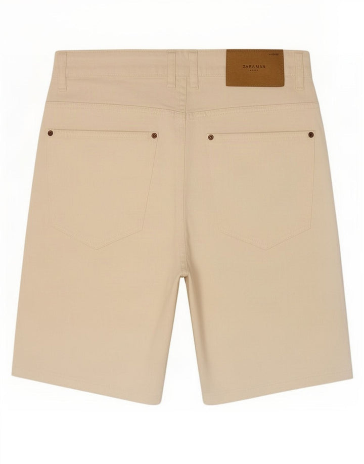 Zara Herren Jeansshorts EU 42 Large W32 Off White