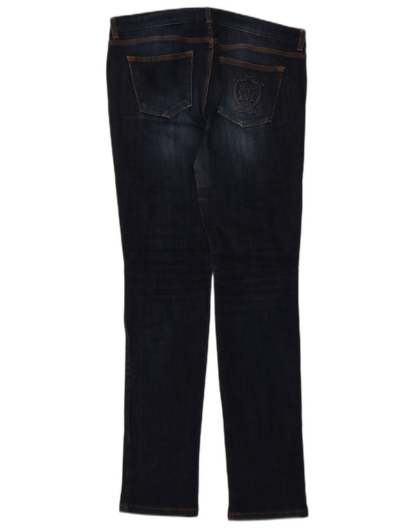 Massimo Dutti Damen Slim Jeans W30 L31 Marineblau