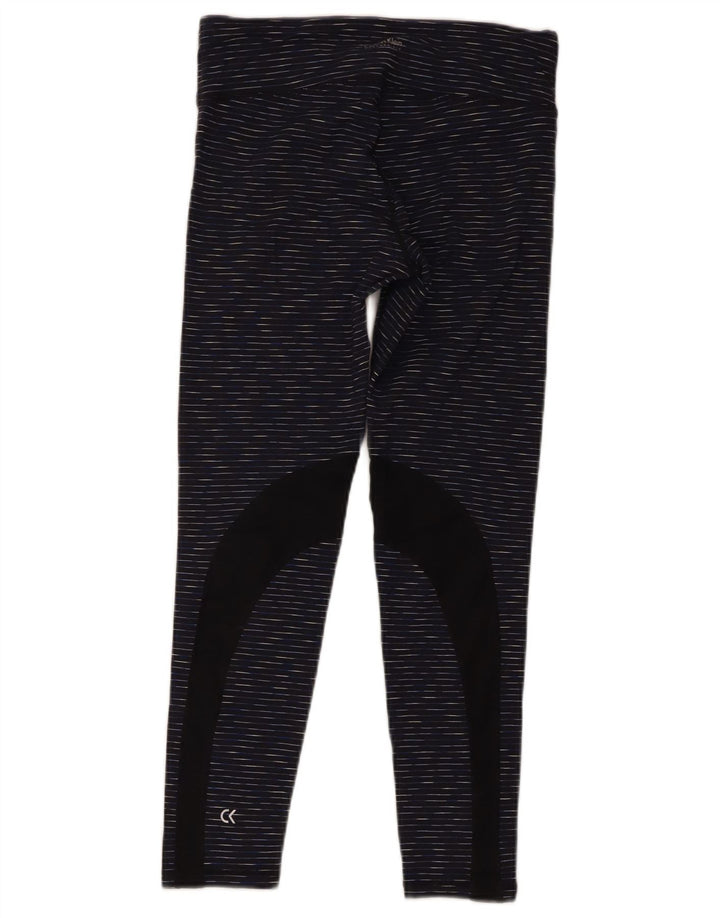Calvin Klein Damen Leggings UK 14 Medium Marineblau meliert