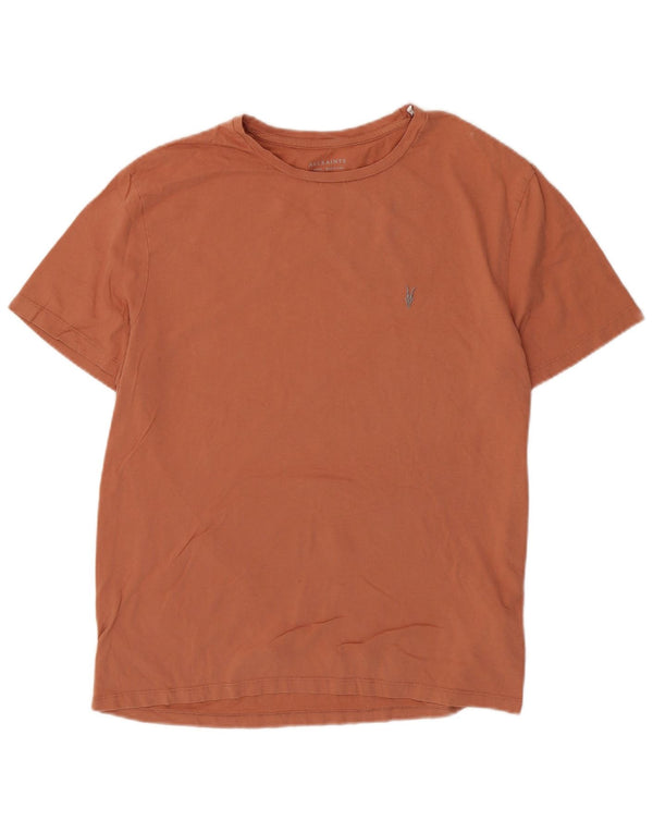 All Saints Herren T-Shirt Top Large Braun Baumwolle