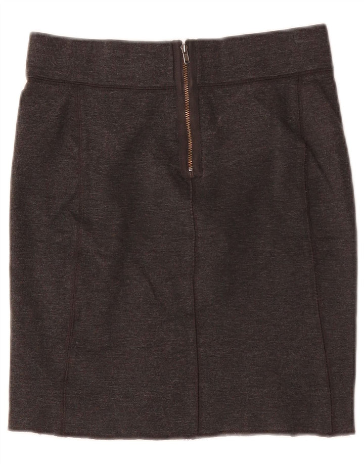 JACK WILLS Damen Minirock UK 10 Small W26 Graue Viskose