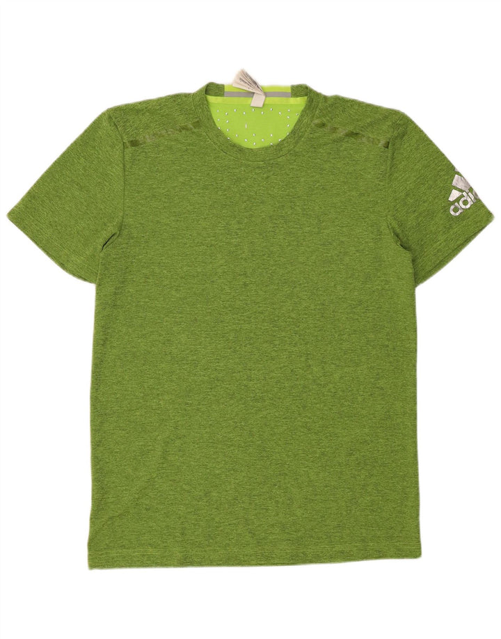 Adidas Herren T-Shirt Top Mittelgrün geflecktes Polyester