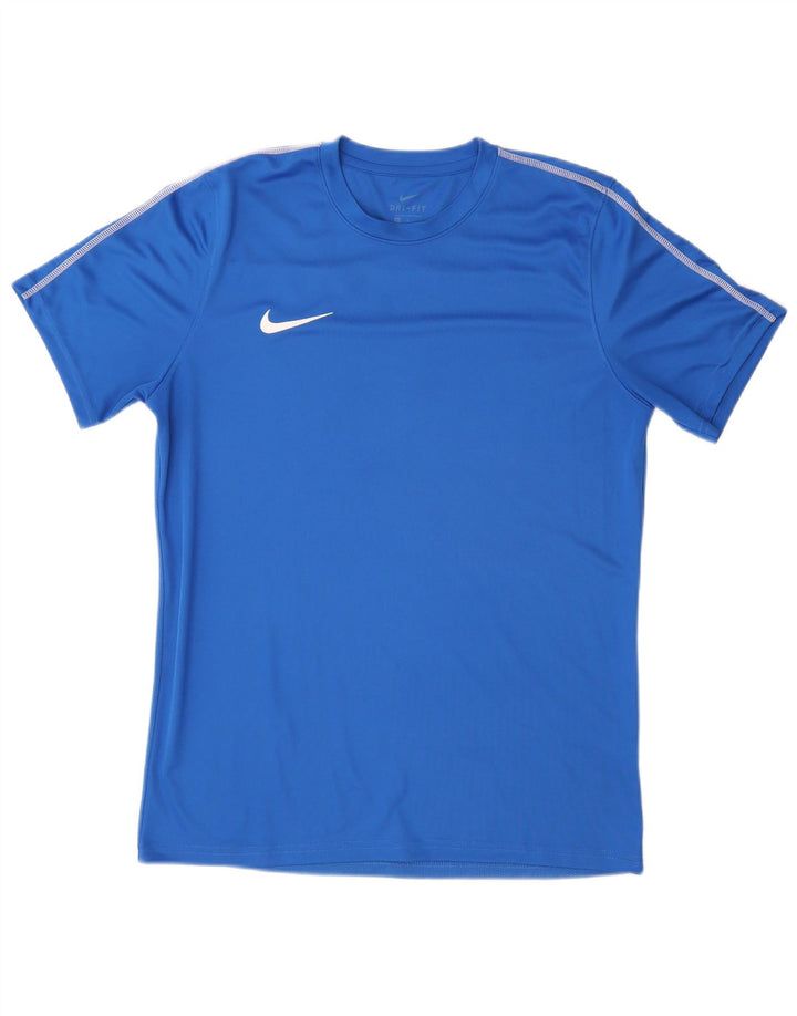 Nike Herren Dri Fit T-Shirt Top, Größe L, Blau