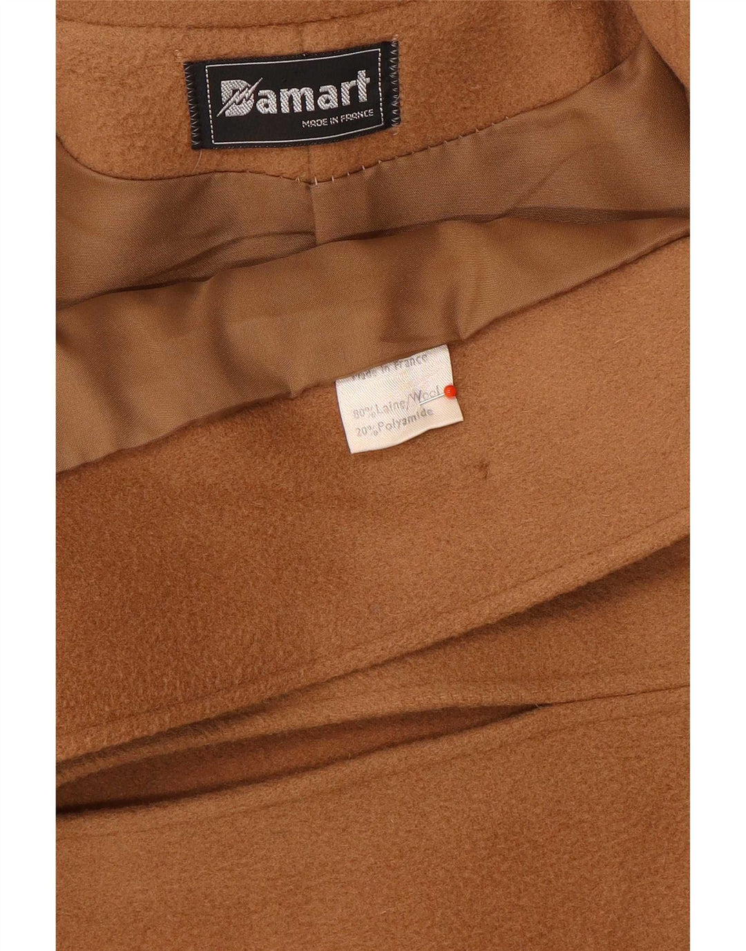 Damart Damenmantel EU 40 Mittelbeige Wolle