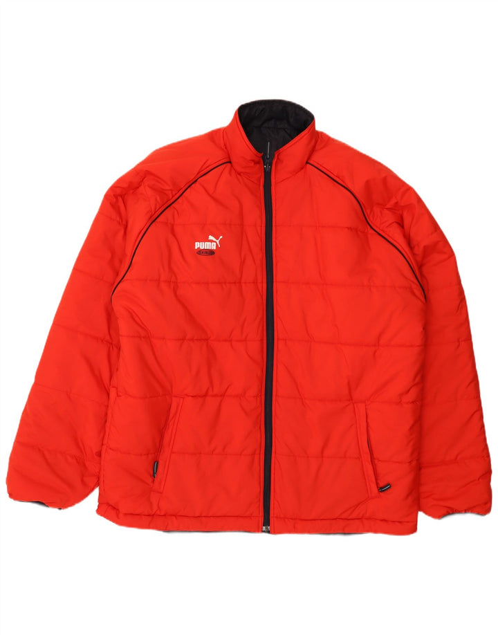 Puma Herren Reversible Wattierte Jacke UK 44 2XL Marineblau Farbblock