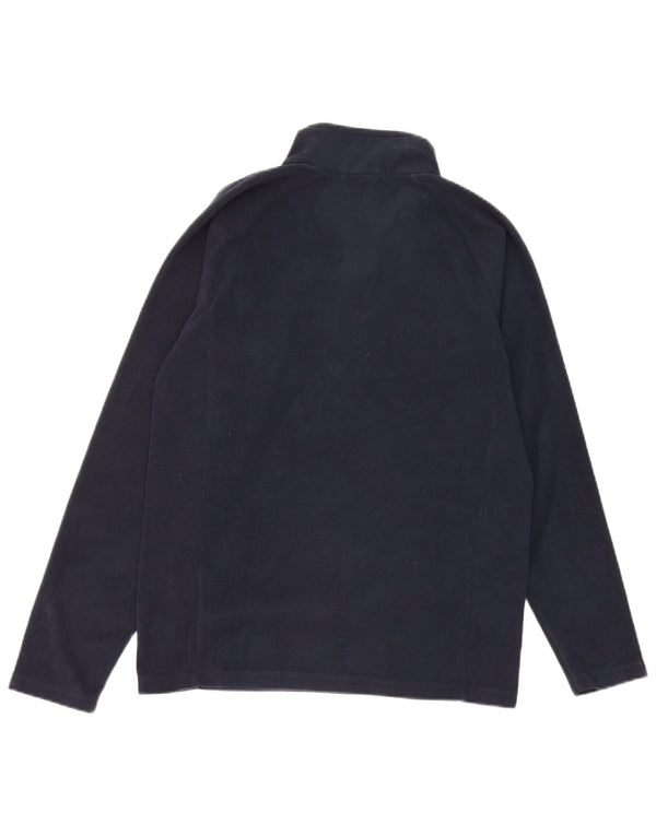 Kappa Jungen-Fleecepullover mit Reißverschluss am Hals, 13–14 Jahre, marineblaues Polyester