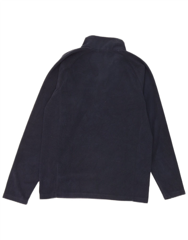 Kappa Jungen-Fleecepullover mit Reißverschluss am Hals, 13–14 Jahre, marineblaues Polyester
