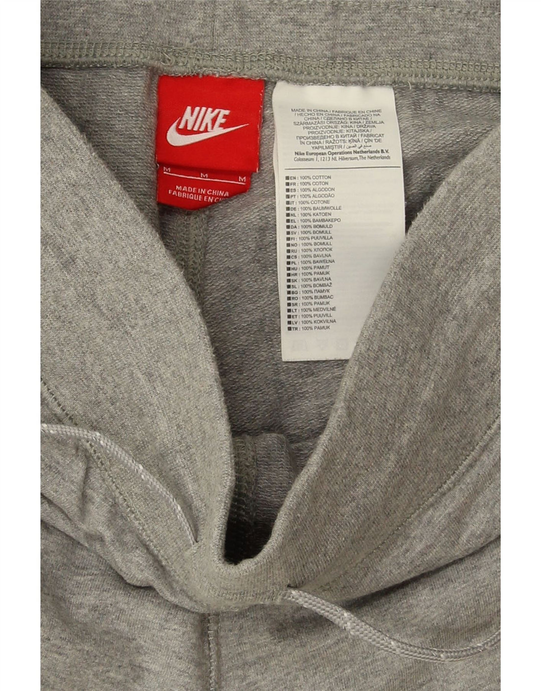 Nike Damen Trainingshose Jogger UK 12 Mittelgraue Baumwolle