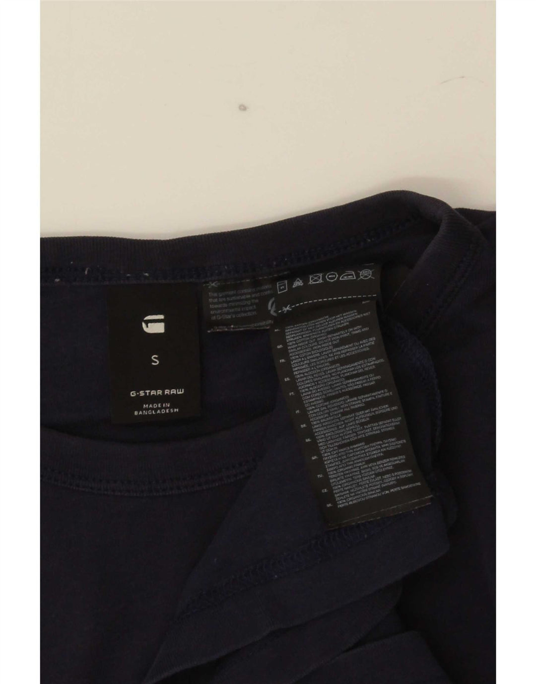 G-Star Herren-T-Shirt mit Grafik, Größe S, Marineblau, Baumwolle