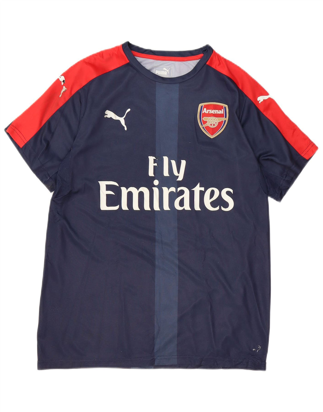PUMA Jungen Arsenal Graphic T-Shirt Top 15-16 Jahre Marineblau Farbblock