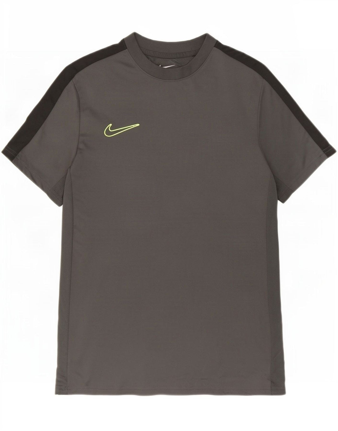 Nike Herren Dri Fit Slim T-Shirt-Oberteil Mittelgraues Colourblock-Polyester