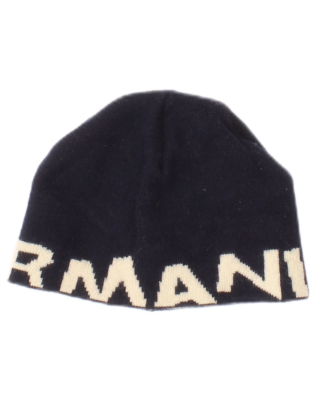 Armani Junior Boys Graphic Strickmütze, Einheitsgröße, Marineblau, Farbblock