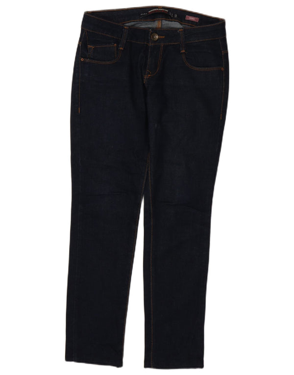 Zara Damen Skinny Jeans EU 36 XS W26 L29 Marineblaue Baumwolle