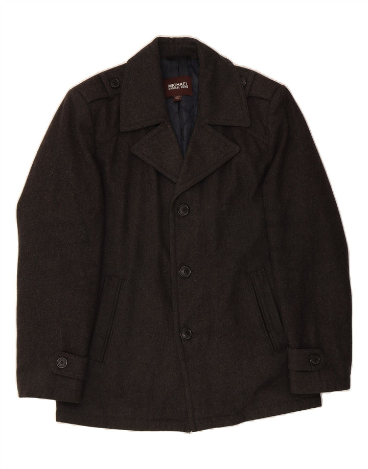 MICHAEL KORS Mens Military Jacket UK 36 Small  Grey Wool Vintage Michael Kors and Second-Hand Michael Kors from Messina Hembry 