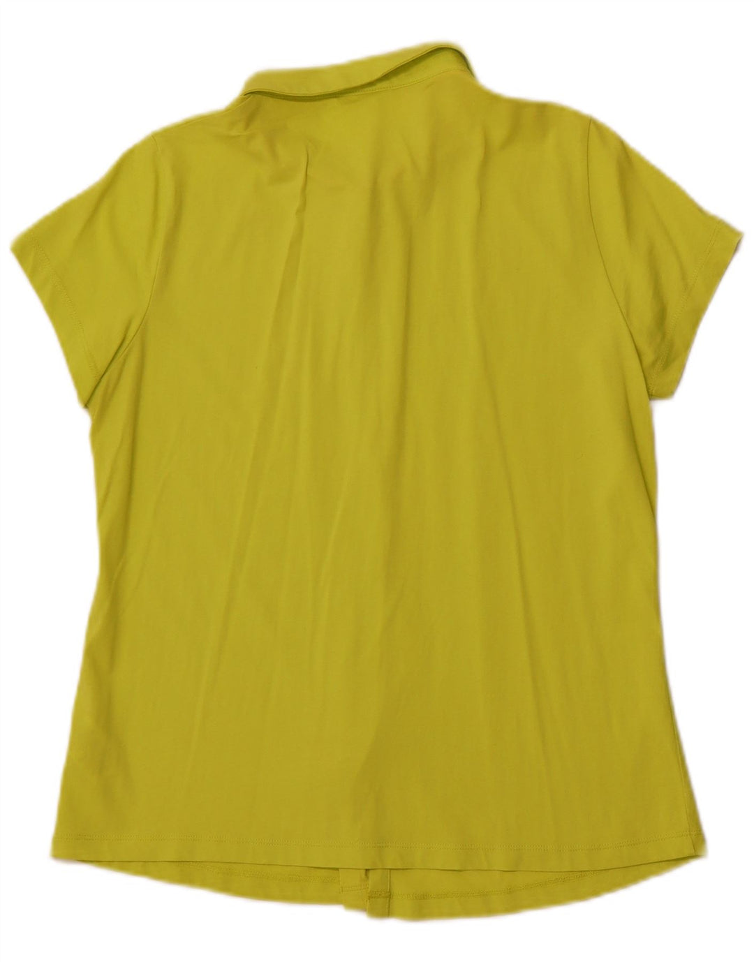 WHITE STUFF Damen Kurzarm-Hemdbluse UK 14 Mittelgrüne Baumwolle