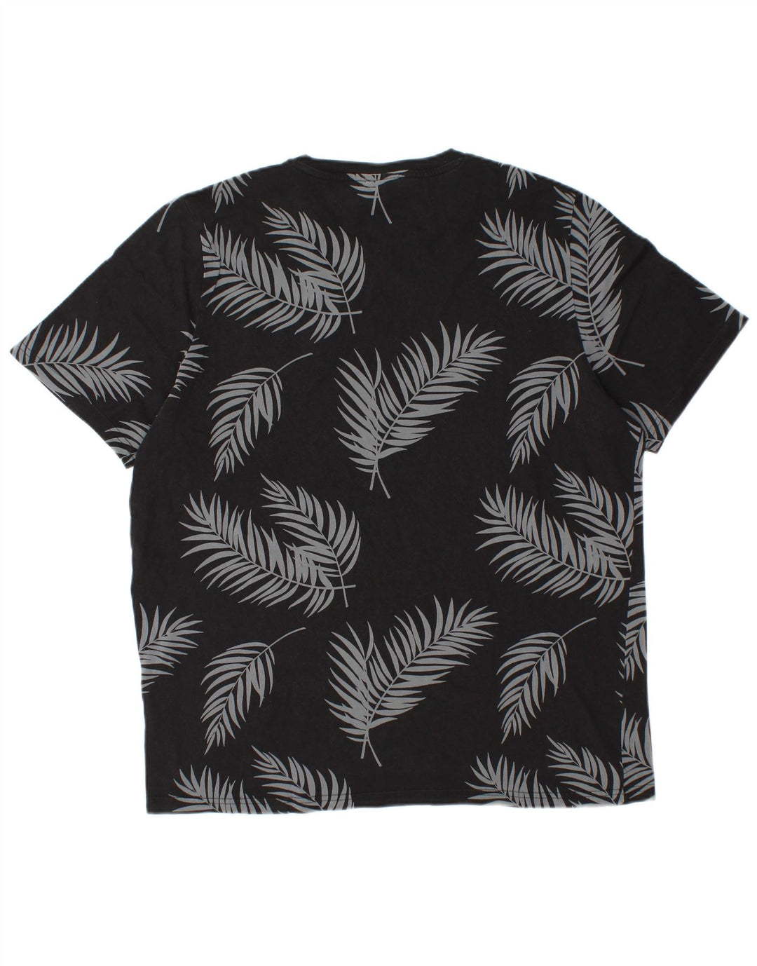 Puma Herren T-Shirt Top Große schwarze Baumwolle mit Blumenmuster
