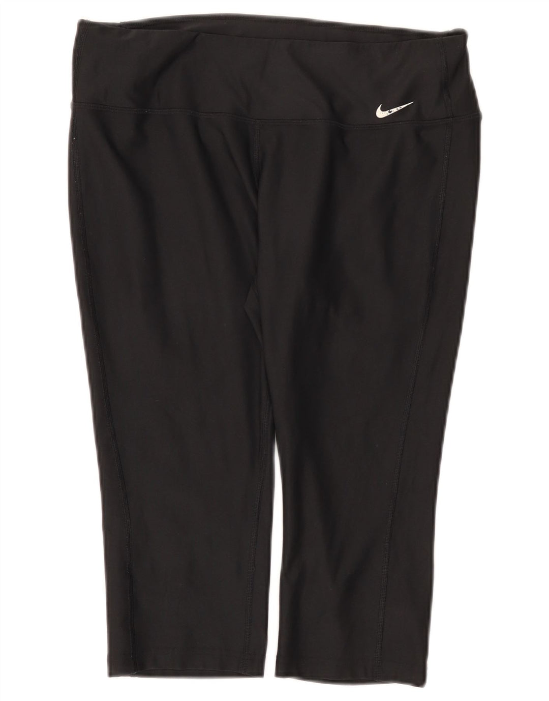 Nike Damen Capri-Leggings UK 14 Large Schwarz Polyester Sport