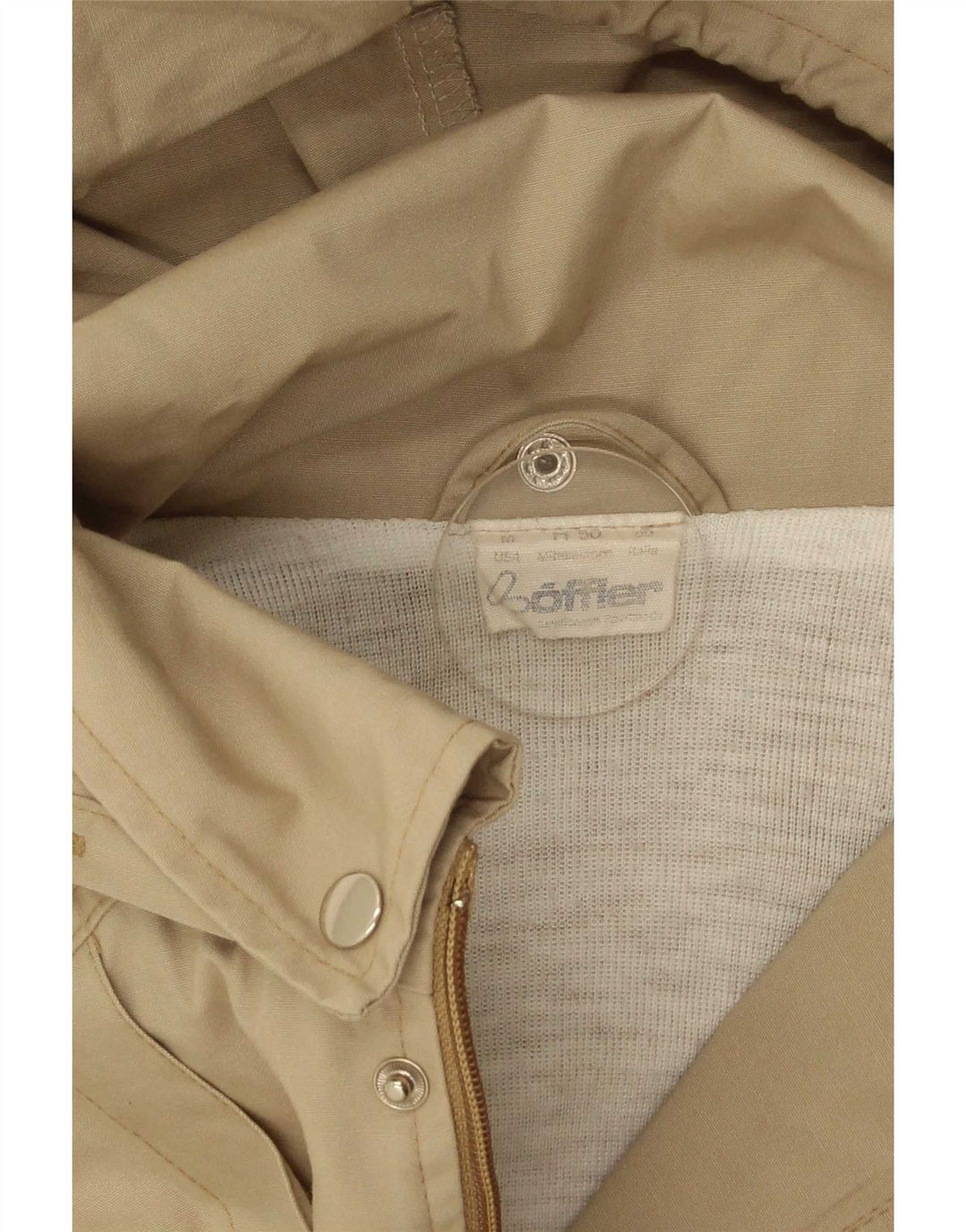 Loffler Herren-Parka mit Kapuze, UK 38, mittelbeige