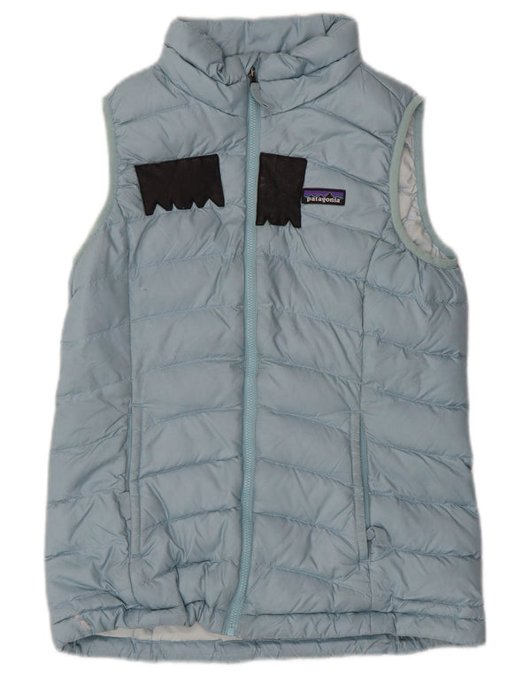 Wattierte Weste für Jungen von Patagonia, 11–12 Jahre, groß, blaues Polyester