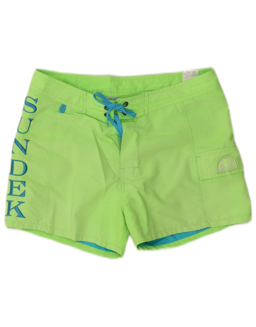 Sundek Herren-Badeshorts mit Grafik, mittelgrün, Polyester