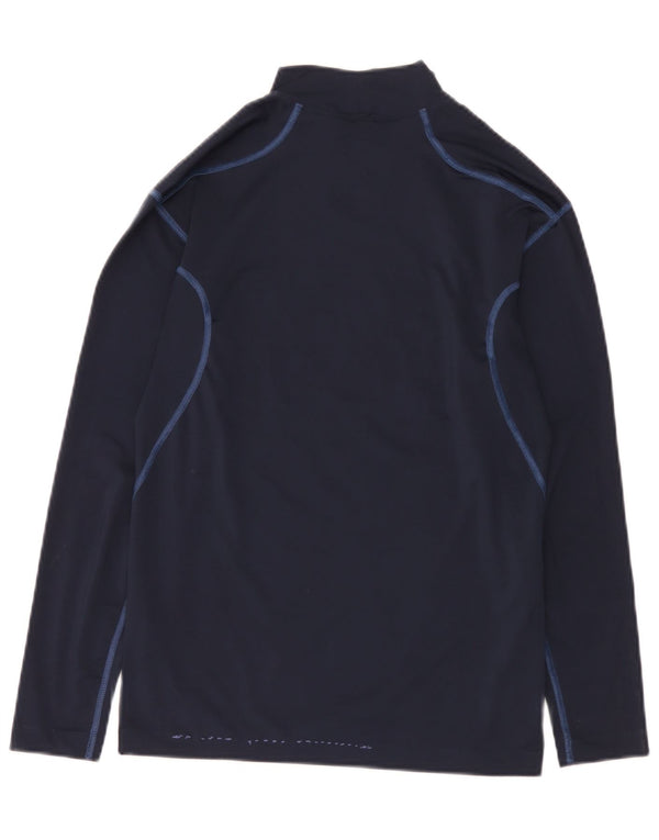 Nike Herren Dri Fit Top Langarm UK 42/44 Large Marineblau Polyester