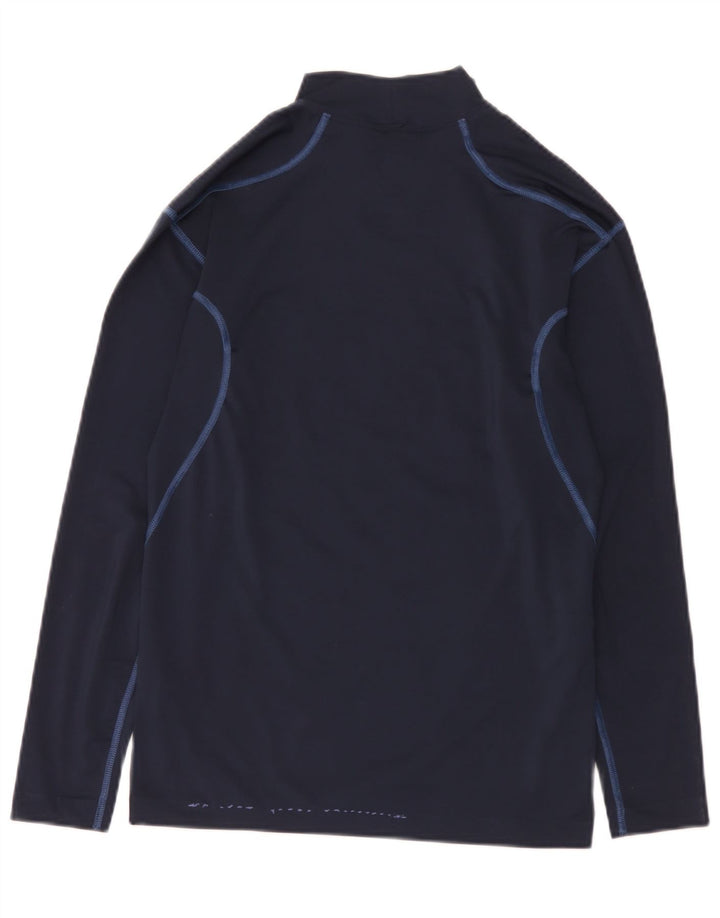 Nike Herren Dri Fit Top Langarm UK 42/44 Large Marineblau Polyester