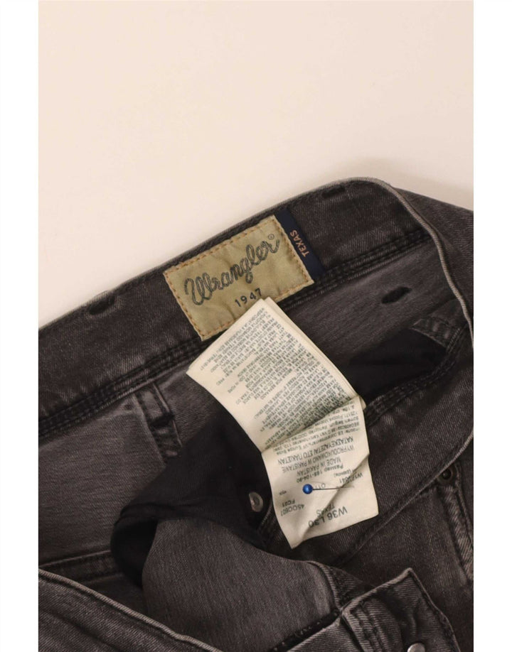 Wrangler Herren Texas Straight Jeans W36 L30 Graue Baumwolle