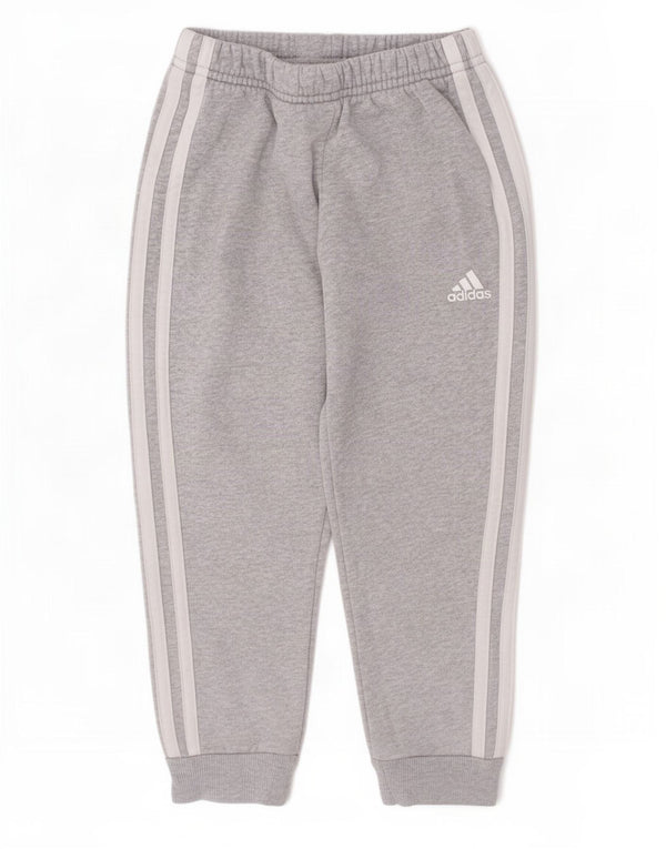 Adidas Jungen-Trainingshose, Jogginghose, 5–6 Jahre, graue Baumwolle