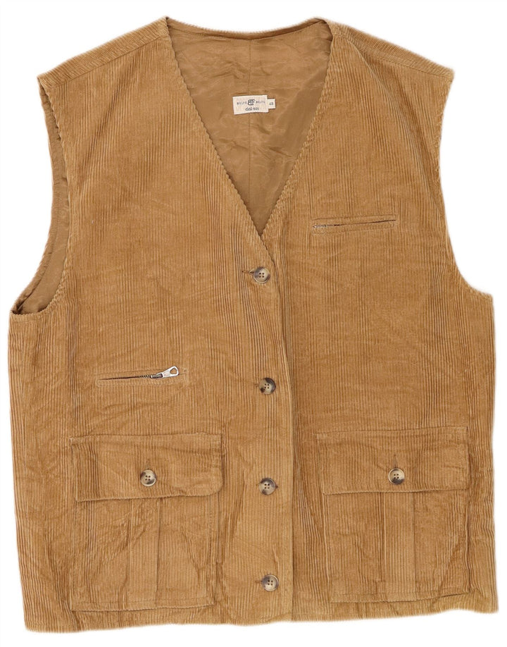 Belfe Damen Cordweste IT 48 XL Braun Rayon