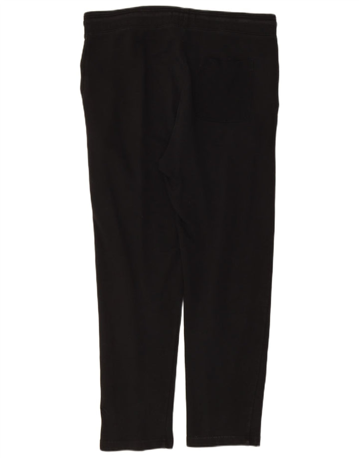 MARKS & SPENCER Womens Tracksuit Trousers UK 14 Large  Black Cotton