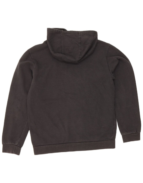 Adidas Damen Kapuzenpullover UK 10 Small Schwarz Baumwolle