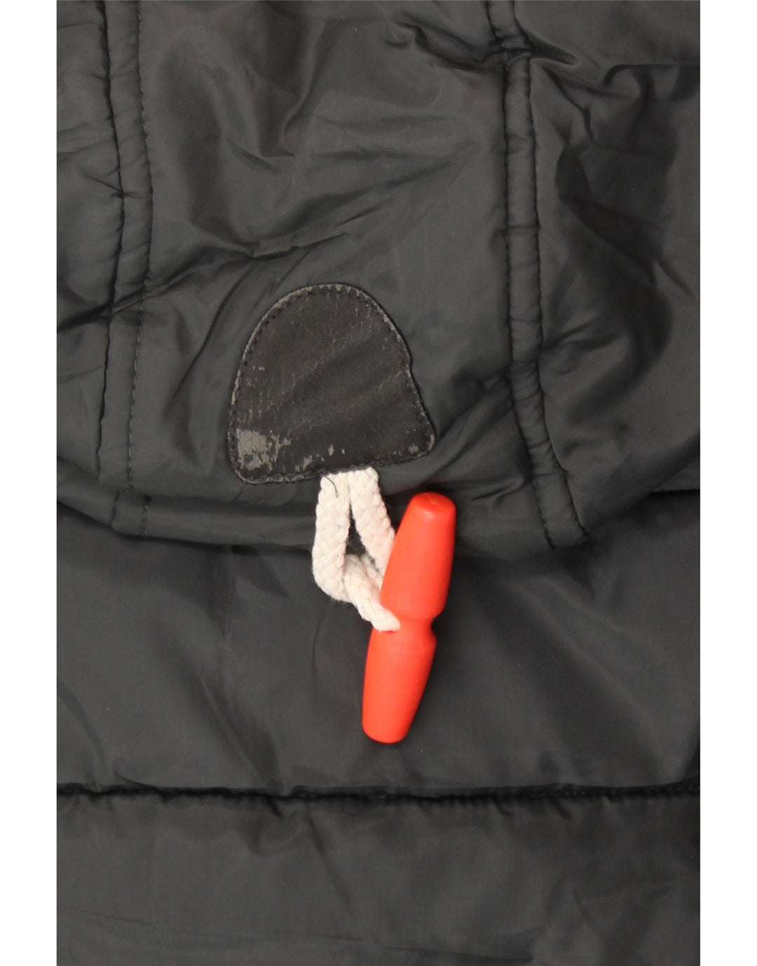 Superdry Wattierte Damenjacke mit Kapuze, UK 14, mittelgraues Polyester