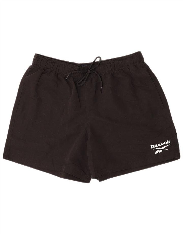 Reebok Herren Sportshorts Medium Schwarz Polyester