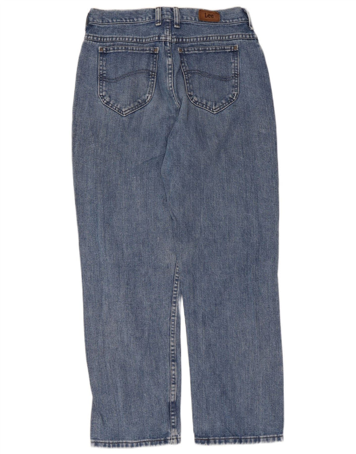 Lee Womens Petite Straight Jeans US 6 Medium W28 L28 Blaue Baumwolle