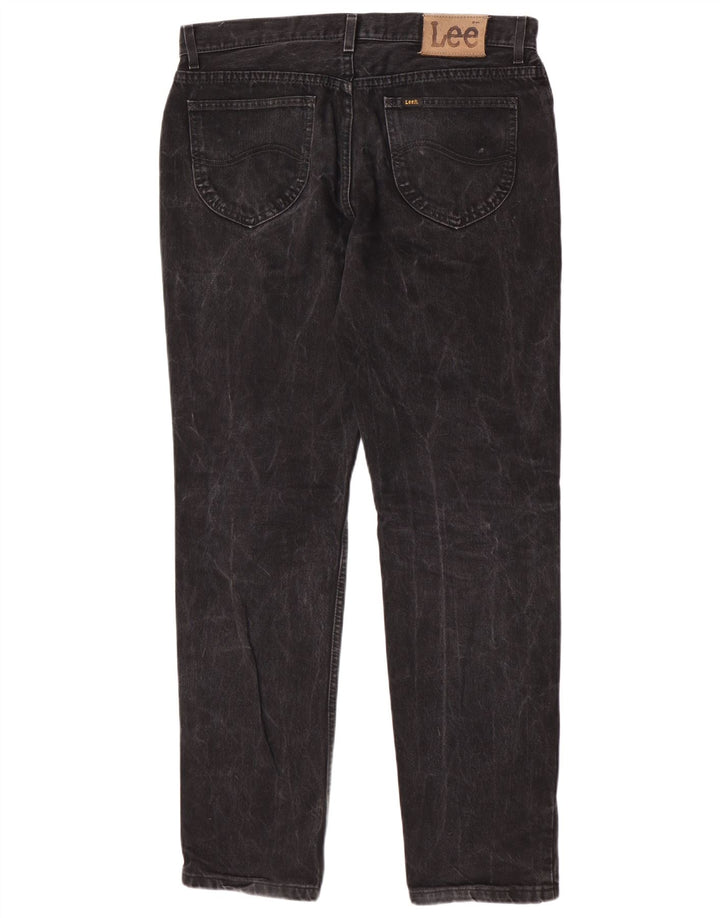 Lee Herren Phoenix Tapered Jeans W36 L34 Schwarze Baumwolle