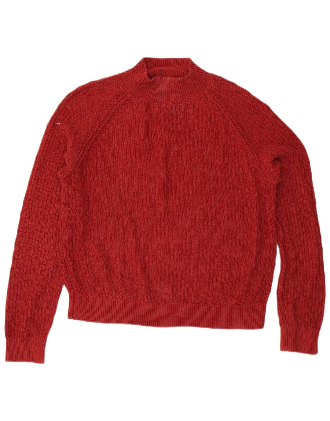 Fat Face Damen-Pullover mit Rollkragen, lockere Passform, Gr. 12, Mittelrot