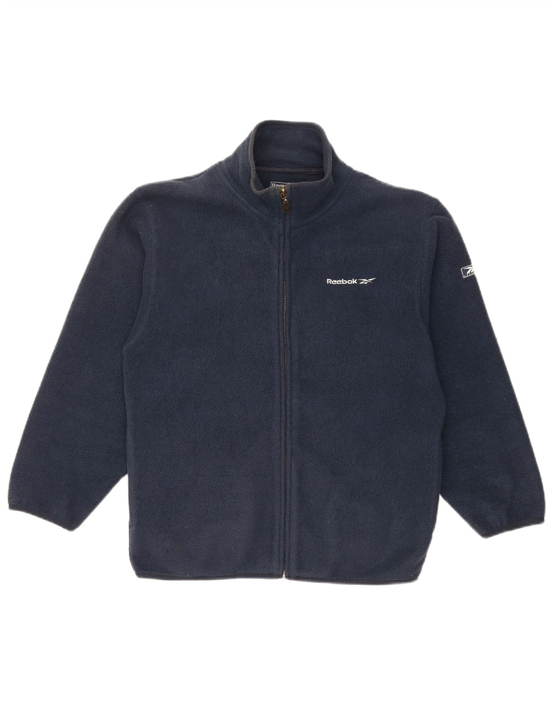 Reebok Fleecejacke für Jungen, 10–11 Jahre, marineblaues Polyester