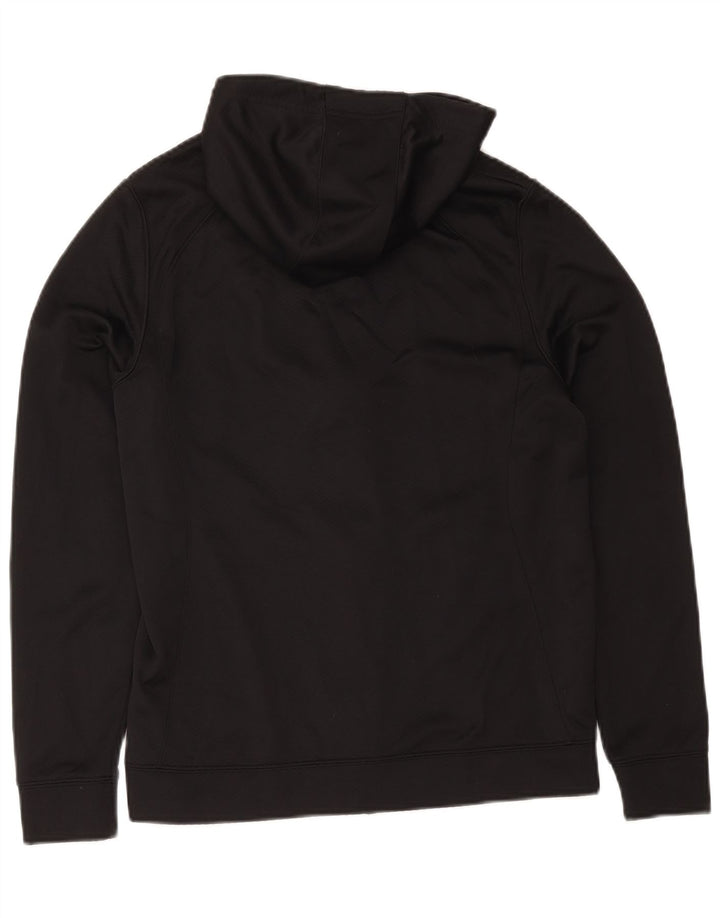 Jordan Herren-Dri-Fit-Kapuzenpullover mit Reißverschluss, Mittelschwarzes Farbblock-Polyester